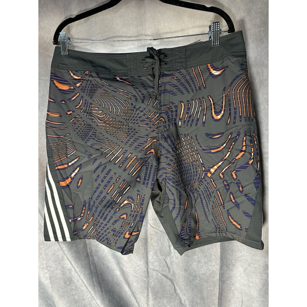 Adidas Shorts Mens 35 Gray Souleaf Tech Beach Casual Swimming Trunks